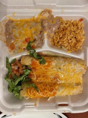 Chicken enchiladas