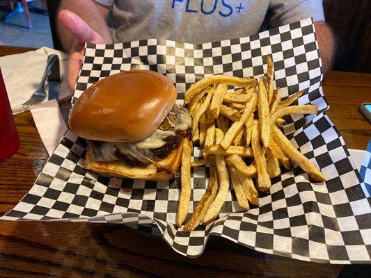 Swiss Mushroom burger