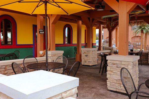 Palapa patio.