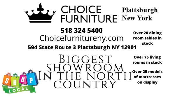 Areas biggest selection of quality furniture.