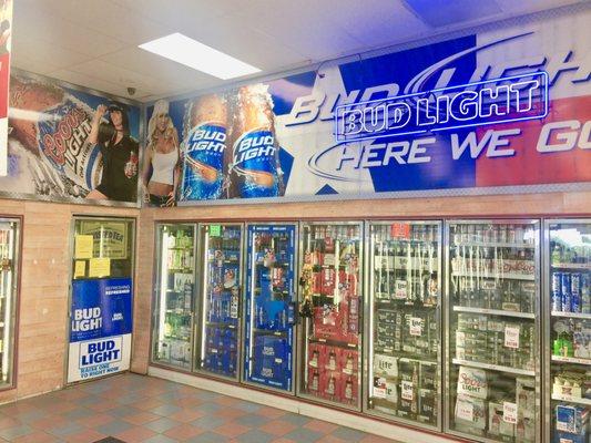 American and International selection of Beers.