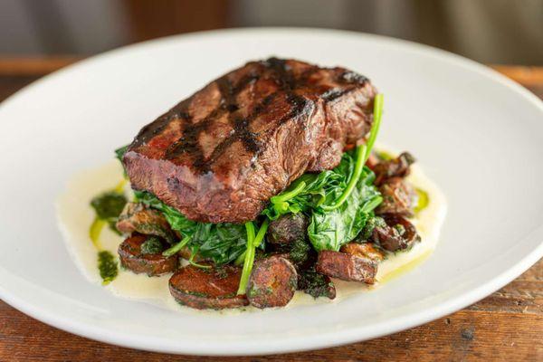 Flat Iron Steak: You can always find a great steak option on our menu!!!