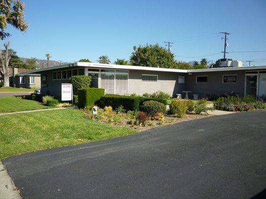 Our office, San Dimas Foot Clinic, is located at the southeast corner of San Dimas Ave. and 4th Street.