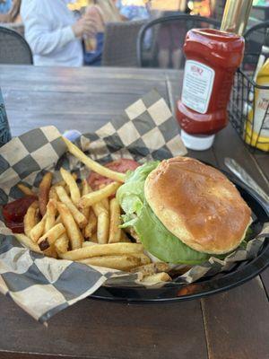 Mahi mahi burger.