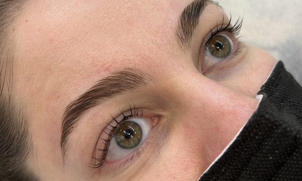 Results after lash lifts ,brows lamination and brows threading.@sovans eyebrows threading.