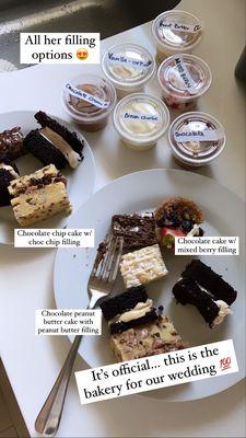 At-home cake tasting