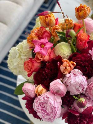 Beautiful floral arrangement for Mother's Day