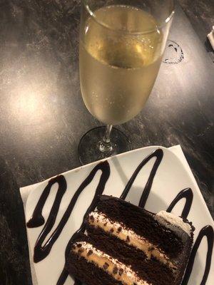 Is that Prosecco and chocolate ganache cake? Why yes it is...