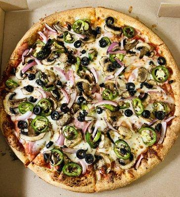 Create Your Own - ham, onions, mushrooms, black olives and jalapeños