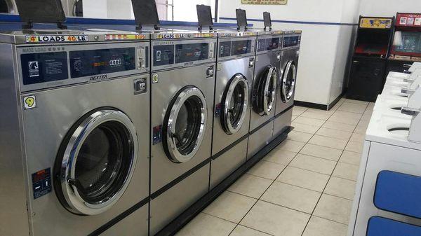 Dexter washers are the best in the industry.  Keep your clothes in tip top shape by washing here!