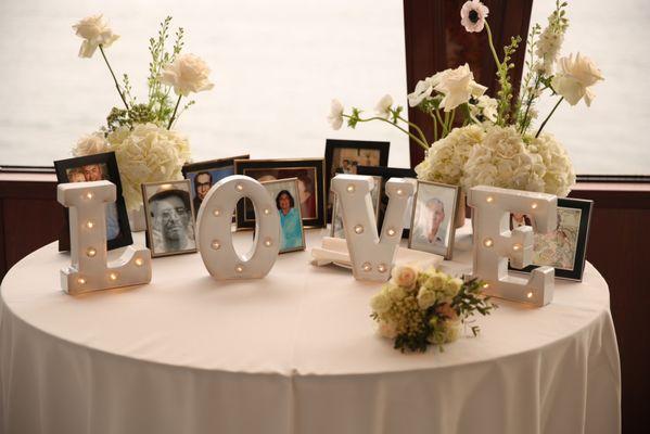 Yacht Wedding- Memory Table