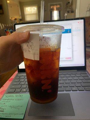 medium Cold Brew, no cream or sugar!!