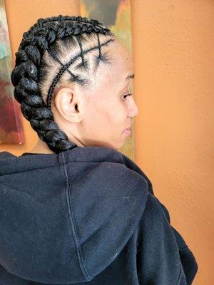 Feed in braids