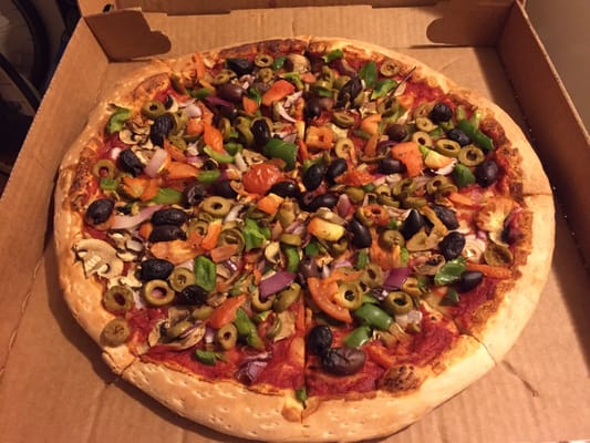 Large Veggie Pizza, minus the cheese