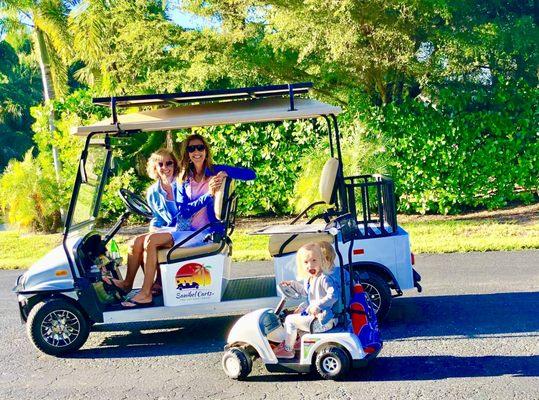 It's never too early to drive a cart!