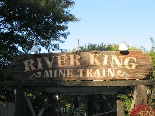 Queue line entrance and sign