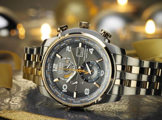 Citizen Eco-Drive watches.  Powered by light, so they never need a battery!