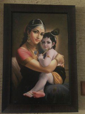 Krishna and mom