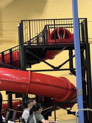 Water slide at the Eagle River Alaska Club gym!