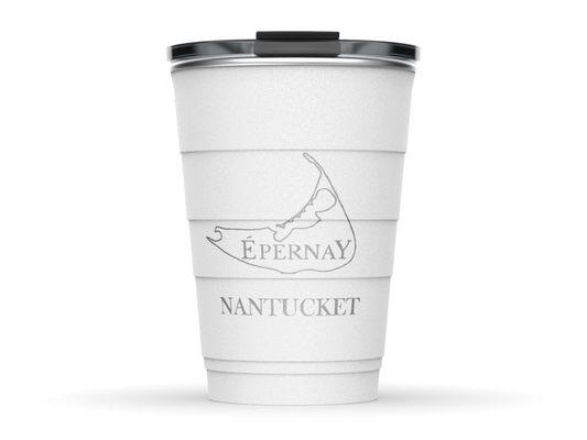 Take home a momento of Nantucket with this Epernay Pirani cup!