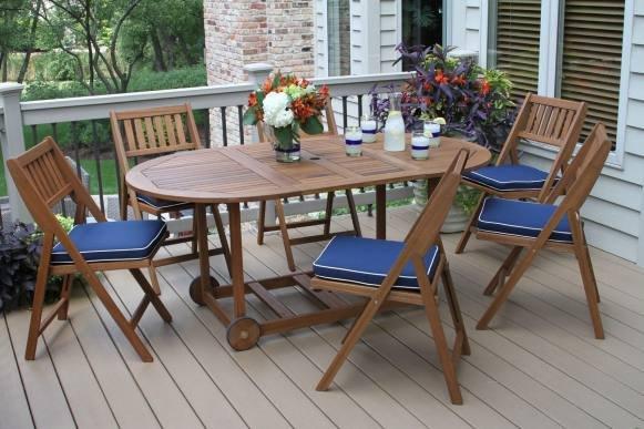 FSC Certified Eucalyptus 7pc Dining Set