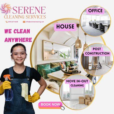 Discover the range of services we offer, tailored to meet your needs!  #OurServices #QualityCare #SereenecleaningServices