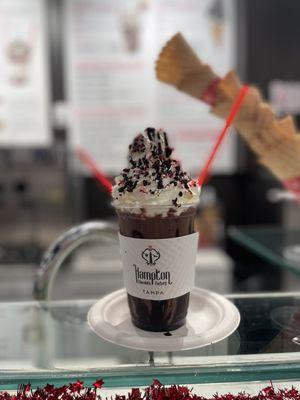 Peppermint chocolate brownie shake,,, wow just wow!