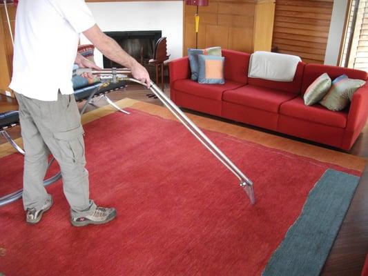 Non-toxic carpet cleaning