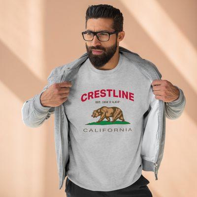 Crestline Crewneck Sweatshirt from our "California Bear" collection. Keep warm with local sweatshirts by Bombswag™