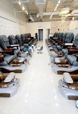 The pedicure area