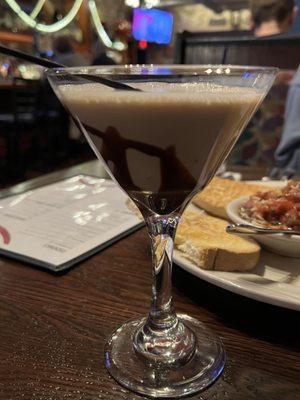 Peppermint chocolate martini