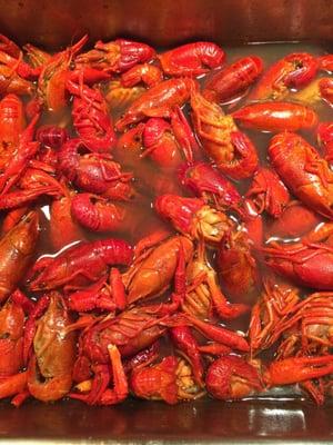 Crawfish with house special seasonings