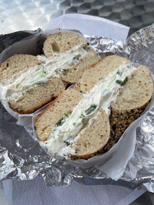 Everything Bagel w/ Scallion Cream Cheese