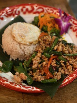 Pad Kar Pao Gai and Egg