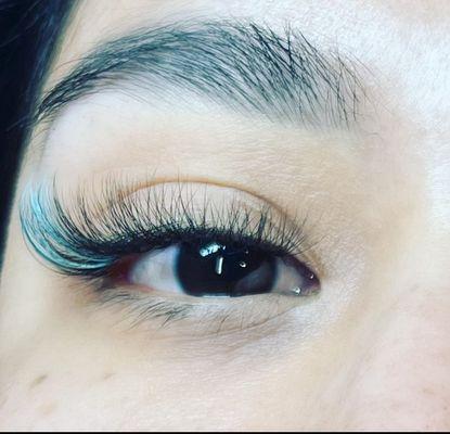 Hybrid Cat Eye with a pop of Teal