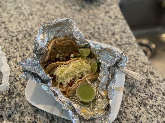 Beef Fajitas and Fried Fish Tacos