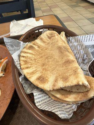 Warmed Pita Bread