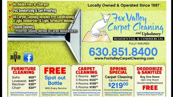 Our spring cleaning coupons