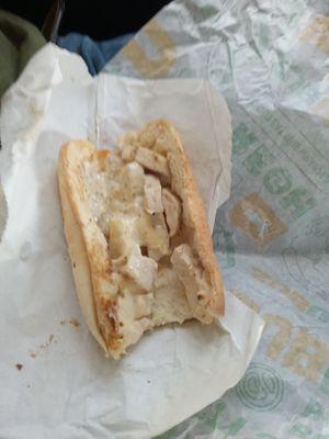 No cheese on sandwich when we oh so clearly asked for cheese.