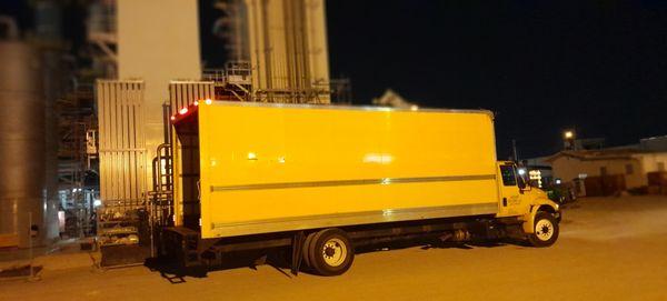 Night Freight Hauling at Manufacturing Plant