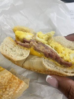 Egg & Cheese Turkey bacon