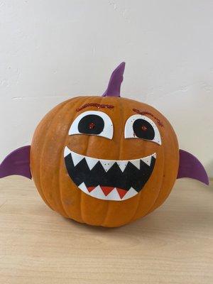 Baby Shark Pumpkin made for the toddlers!