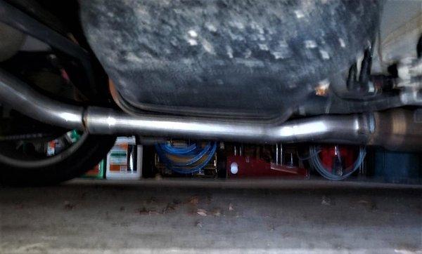 mid-pipe from resonator to muffler