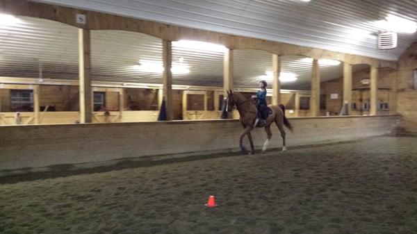 Riding lesson at Verrill Stables