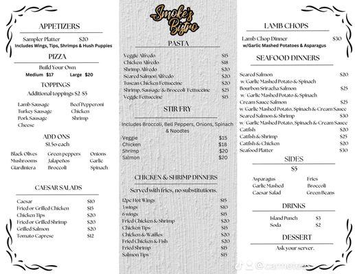 New Menu