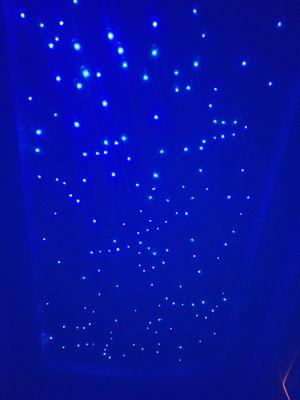 Starry light on ceiling of float tank, should you want lights