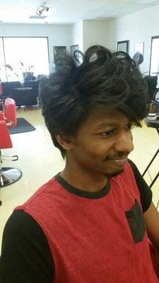 Jama Williams did a fantastic job cutting and styling Andre ' hair he was truly satisfied. .Thank you soooooo much .