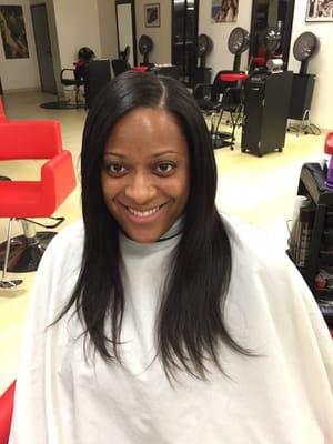 Basic weave. Looks very natural. Ask for Jama, she's great!