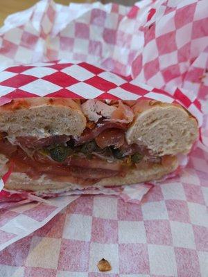 Loaded with lox.  Best one in the Treasure Valley.