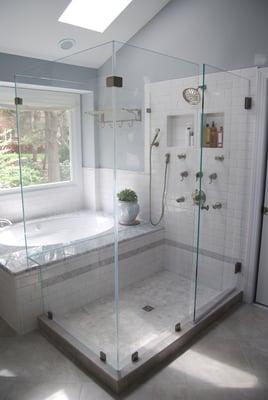 Frameless Glass Shower Enclosure